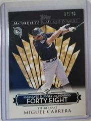 Miguel Cabrera [Doubles 48] Baseball Cards 2008 Topps Moments & Milestones Prices