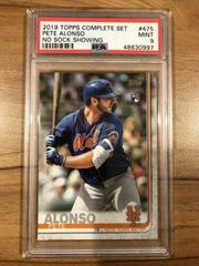 Pete Alonso [No Sock Showing] #475 Baseball Cards 2019 Topps Complete Set Prices