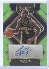 Jalen Rose [Green Prizm] #SG-JRS Basketball Cards 2021 Panini Select Signatures Prices