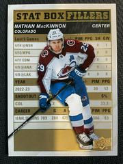 Nathan MacKinnon [Gold] Hockey Cards 2023 Upper Deck Stat Box Fillers Prices