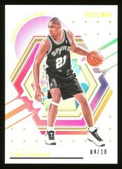 Tim Duncan [Gold] #3 Basketball Cards 2023 Panini Recon Rookie Review Prices