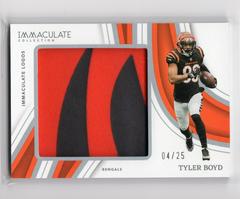 Tyler Boyd #10 Football Cards 2023 Panini Immaculate Patch Prices