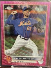 Max Scherzer [Pink Wave] Baseball Cards 2022 Topps Chrome Update Prices