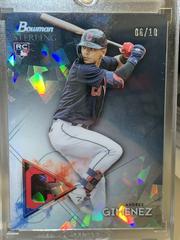 Andres Gimenez [Black Atomic Refractor] #BSR-75 Baseball Cards 2021 Bowman Sterling Prices