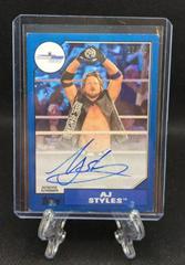 AJ Styles [Blue] Wrestling Cards 2017 Topps WWE Heritage Autographs Prices