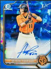 Anthony Rodriguez #BSPA-ARZ Baseball Cards 2022 Bowman Chrome Sapphire Autographs Prices