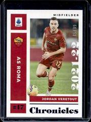 Jordan Veretout [Blue] Soccer Cards 2021 Panini Chronicles Serie A Prices