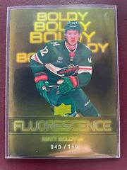Matt Boldy [Gold] Hockey Cards 2022 Upper Deck Fluorescence Prices