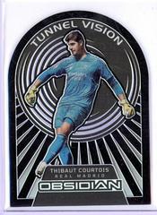 Thibaut Courtois [Purple] #3 Soccer Cards 2022 Panini Obsidian Tunnel Vision Prices
