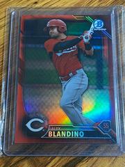 Alex Blandino [Chrome Red Refractor] Baseball Cards 2016 Bowman Prospects Prices