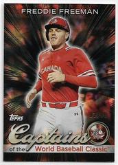 Freddie Freeman [Black Difractor] #CC-2 Baseball Cards 2023 Topps World Captains of the Classic Prices