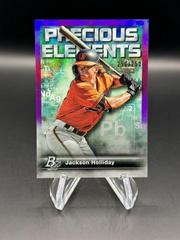 Jackson Holliday [Purple] Baseball Cards 2023 Bowman Platinum Precious Elements Prices