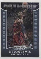 Lebron James #9 Basketball Cards 2015 Panini Prizm Fireworks Prices