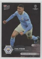 Phil Foden [Black] Soccer Cards 2020 Topps Now UEFA Champions League Prices