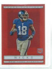 Hakeem Nicks [Red Refractor] Football Cards 2009 Topps Platinum Prices