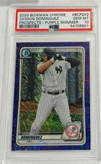 Jasson Dominguez [Shimmer] #BCP-243 Baseball Cards 2020 Bowman Chrome Prospects Prices