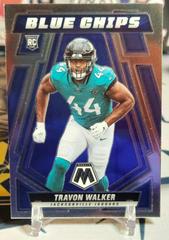 Travon Walker Football Cards 2022 Panini Mosaic Blue Chips Prices