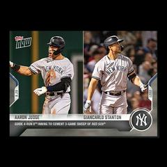 Aaron Judge, Giancarlo Stanton #868 Baseball Cards 2021 Topps Now Prices