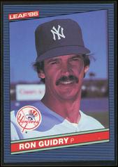 Ron Guidry Baseball Cards 1986 Leaf Prices
