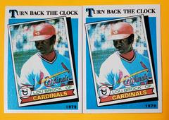 Lou Brock [Turn Back the Clock] Baseball Cards 1989 Topps Tiffany Prices
