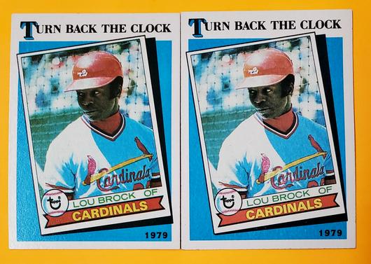 Lou Brock [Turn Back the Clock] #662 Cover Art