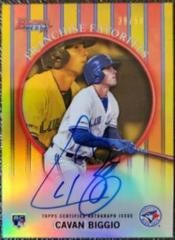 Cavan Biggio [Gold Refractor] #CB Baseball Cards 2019 Bowman's Best 1999 Franchise Favorites Autographs Prices
