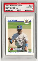 Eric Young #548 Baseball Cards 1991 Impel Line Drive Pre Rookie AA Prices