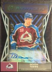 Devon Toews [Autograph] #RFX-45 Hockey Cards 2021 SPx Radiance FX Prices