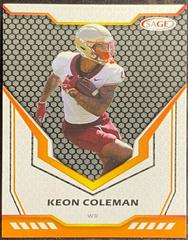 Keon Coleman #70 Football Cards 2024 Sage Prices