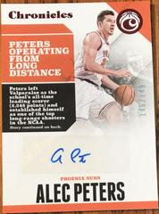 Alec Peters [Red] Basketball Cards 2017 Panini Chronicles Autographs Prices