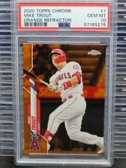 Mike Trout [Orange Refractor] Baseball Cards 2020 Topps Chrome Prices