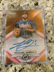 Michael Harris II [Orange] #RA-MH Baseball Cards 2023 Bowman Sterling Rookie Autographs Prices