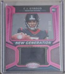 C. J. Stroud [Pink] #NGJM-30 Football Cards 2023 Panini Certified New Generation Jerseys Mirror Prices