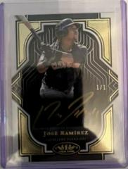 Jose Ramirez [Gold Ink] #T1A-JR Baseball Cards 2023 Topps Tier One Autographs Prices