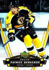 Patrice Bergeron #3 Hockey Cards 2006 Upper Deck McDonald's Prices