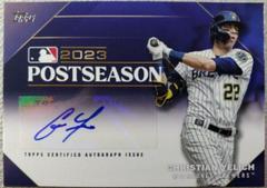 Christian Yelich Baseball Cards 2024 Topps Postseason Performance Autograph Prices
