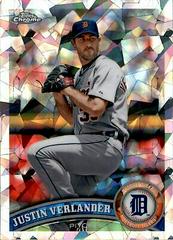 Justin Verlander [Atomic Refractor] #115 Baseball Cards 2011 Topps Chrome Prices
