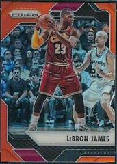 LeBron James [Orange Prizm] #31 Basketball Cards 2016 Panini Prizm Prices