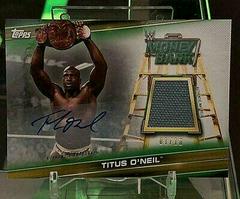 Titus O'Neil [Gold] Wrestling Cards 2019 Topps WWE Money in the Bank Mat Relic Autographs Prices
