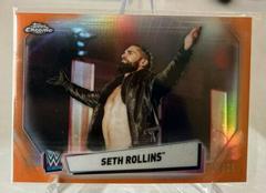 Seth Rollins [Orange Refractor] #IV-19 Wrestling Cards 2021 Topps Chrome WWE Image Variations Prices