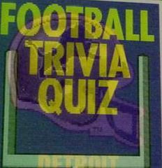 Detroit Lions Football Cards 1989 Panini Score Trivia Quiz Prices