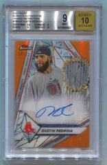 Dustin Pedroia [Orange] #FMA-DP Baseball Cards 2022 Topps Finest Moments Autographs Prices