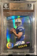 Andrew Luck [Passing Autograph Prism Refractor] #1 Football Cards 2012 Topps Chrome Prices