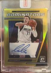 Luka Doncic [Gold] #DS-LD Basketball Cards 2021 Panini Donruss Optic Dominators Signatures Prices