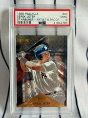 Derek Jeter [Artist's Proof] #97 Baseball Cards 1996 Pinnacle Starburst Prices