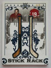 Gordie Howe, Steve Yzerman [Navy Blue] #SR2-07 Hockey Cards 2021 Leaf Lumber Stick Rack 2 Prices
