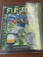 Justin Herbert [Neon] #65 Football Cards 2022 Panini Elements Prices