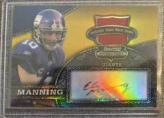 Eli Manning [Gold Relic Autograph] #56 Football Cards 2008 Bowman Sterling Prices