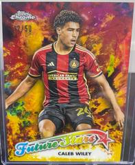 Caleb Wiley [Gold] Soccer Cards 2023 Topps Chrome MLS Future Stars Prices