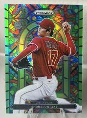 Shohei Ohtani [Green Prizm] Baseball Cards 2022 Panini Prizm Stained Glass Prices